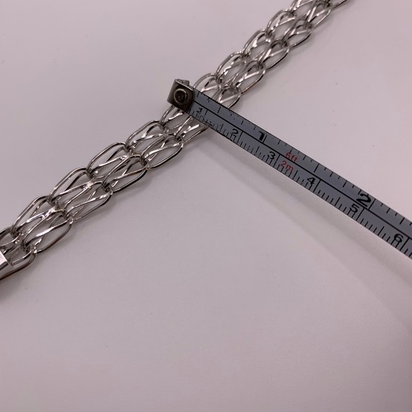 Vintage 1970s sterling silver woven bracelet - Picture 11 of 11